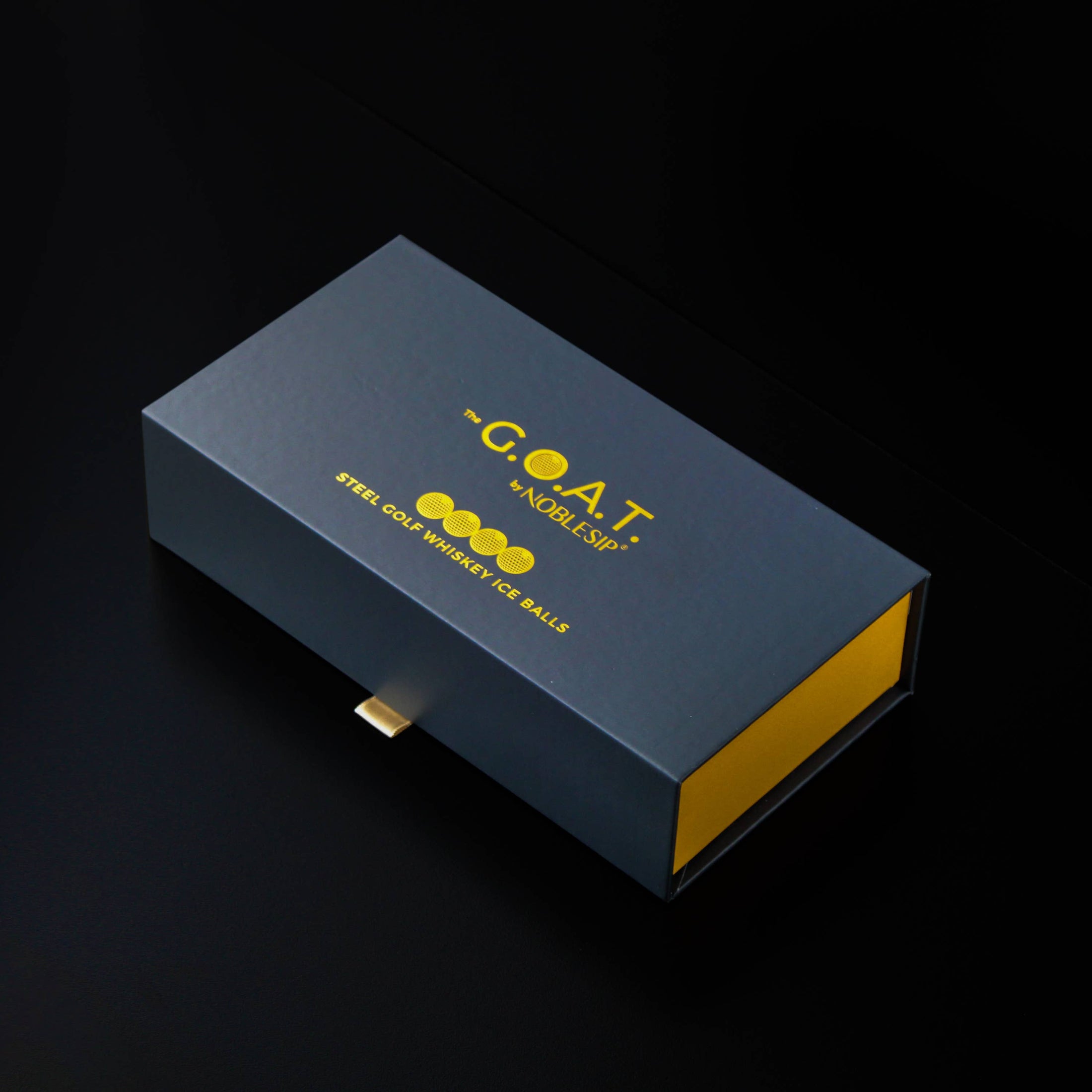 Whiskey GOLF Steel Ice Balls - New NOBLESIP Premium Gift Box