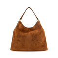 Load image into Gallery viewer, Sava Faux Suede Tote  Bag in Camel
