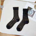Load image into Gallery viewer, Sheer Stripe Crew Socks
