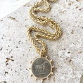 Load image into Gallery viewer, Matte gold Horse Coin Necklace
