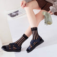 Load image into Gallery viewer, Sheer Stripe Crew Socks
