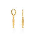 Load image into Gallery viewer, Tiny Fish Huggie Hoop Earrings
