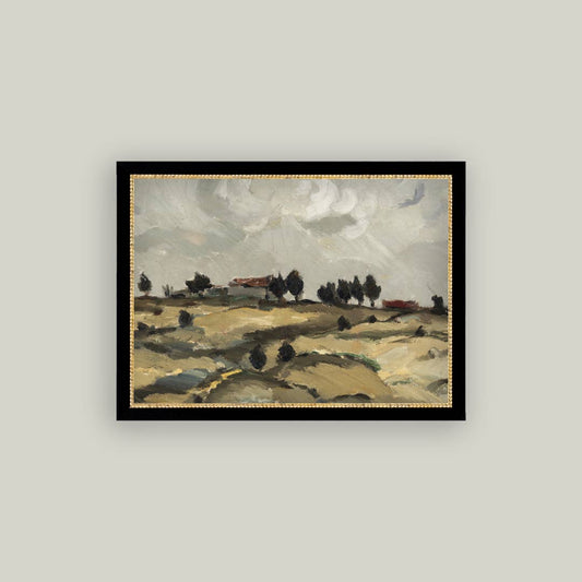 Hillside Home Framed Antique Art - 15 x 11