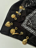 Load image into Gallery viewer, The Collector Black Bandana Necklace
