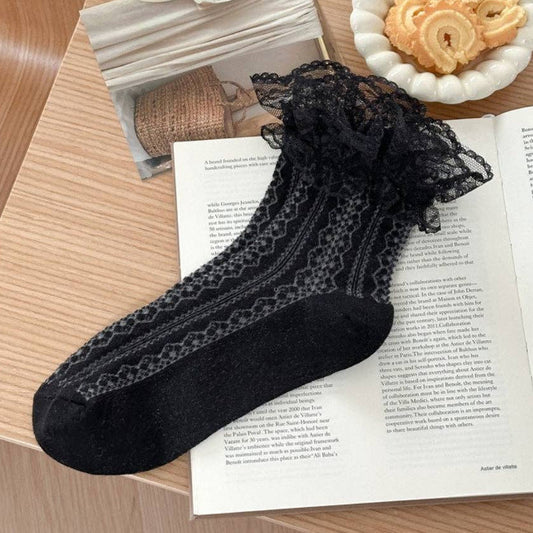Lace Ruffle Ankle Socks