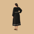 Load image into Gallery viewer, Black and White Sweater Midi Dress
