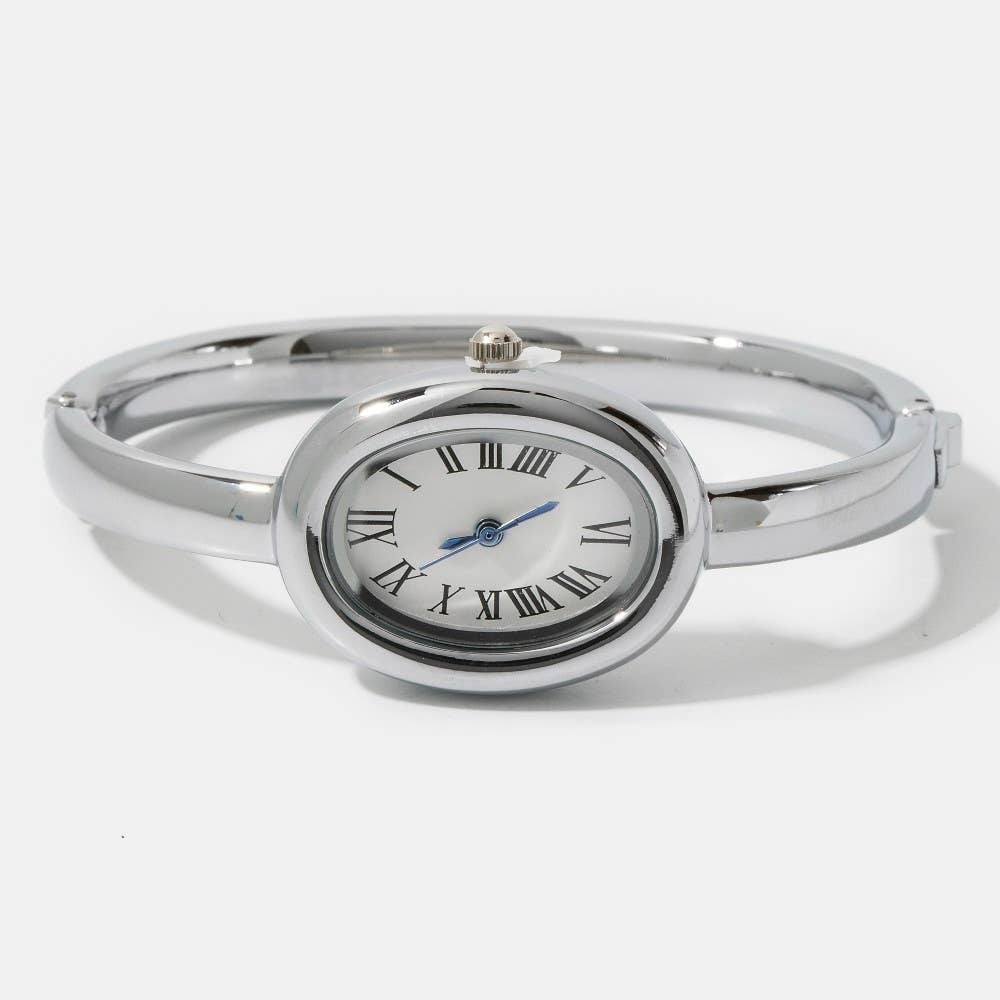 Silver Bangle Watch