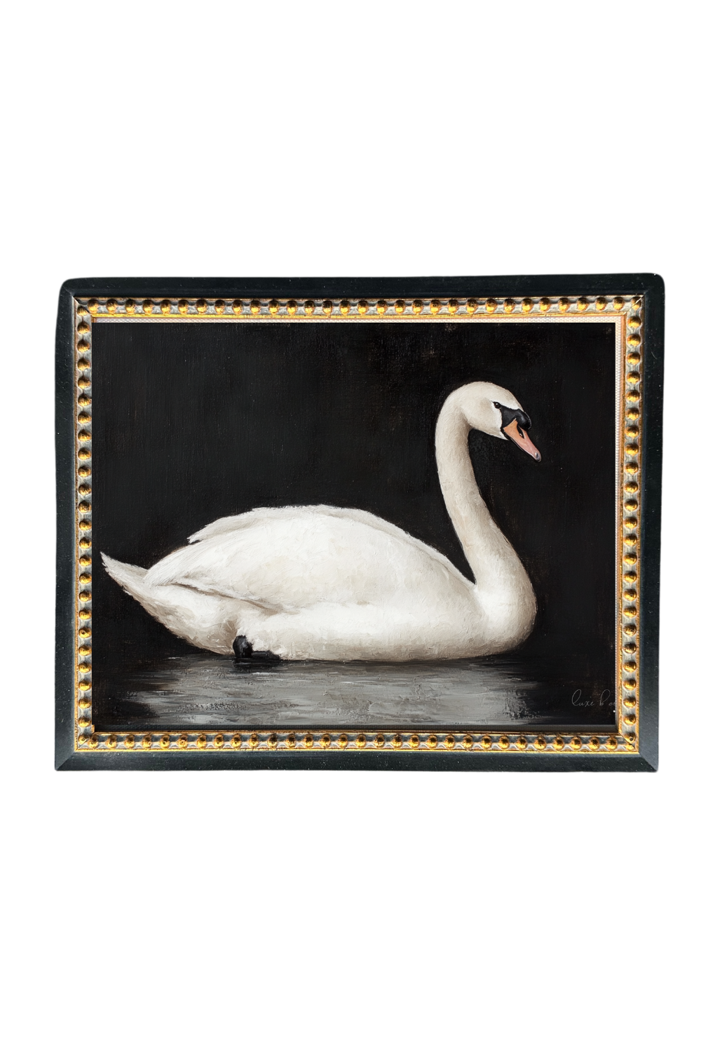 Moody Swan Framed Art