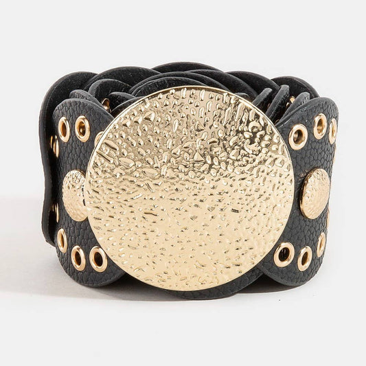 Boho Babe Belt in Black & Gold