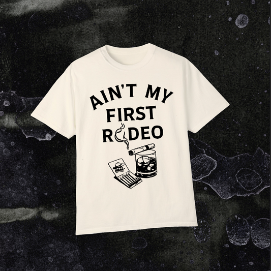 Not My First Rodeo Trendy Cowboy Western Graphic T-Shirt