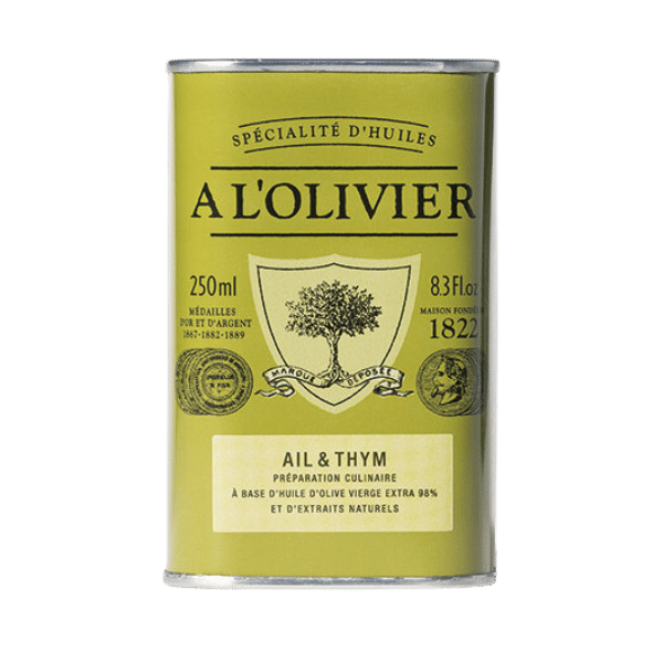 A l'Olivier Garlic & Thyme Olive Oil 8.4oz