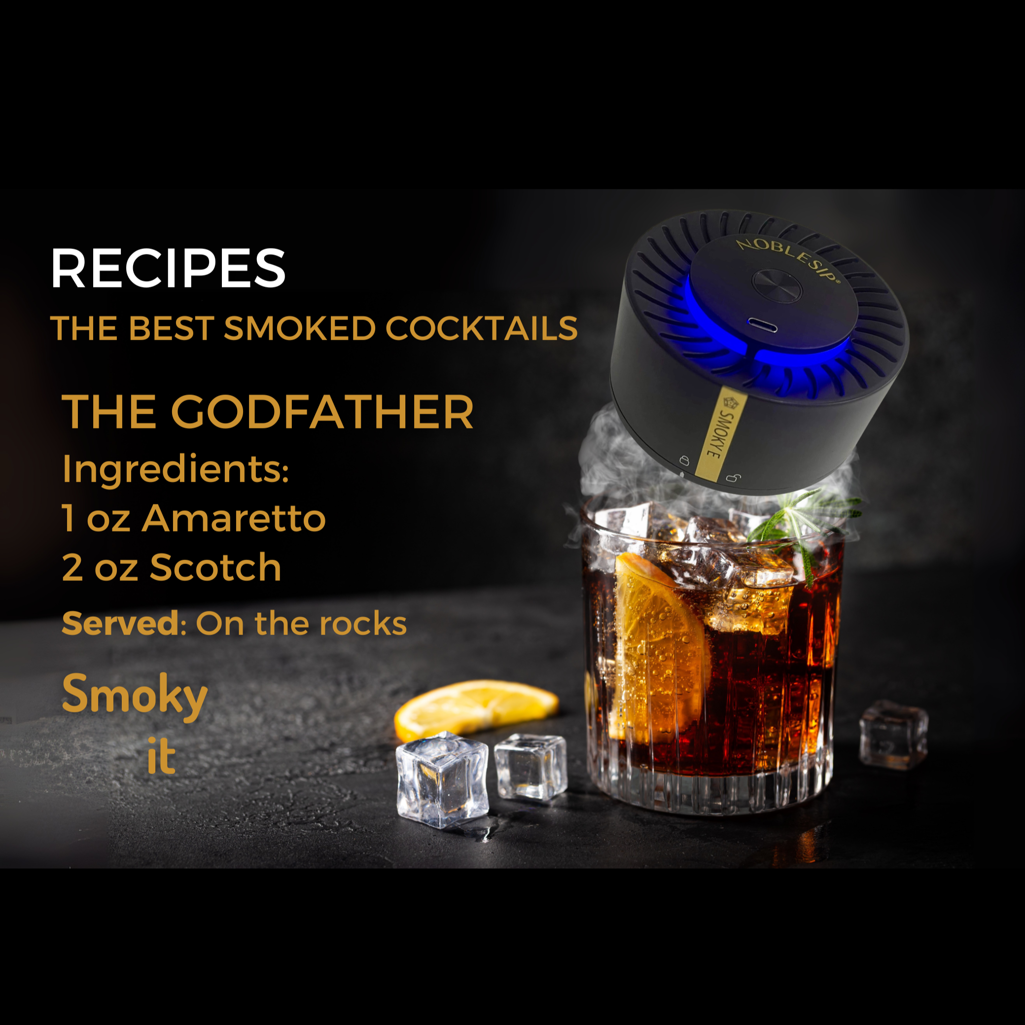 Cocktail Whiskey Smoker NEW Electric Kit - men new gift set