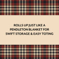 Load image into Gallery viewer, Pendleton Red Black Check Pattern Chess & Checkers
