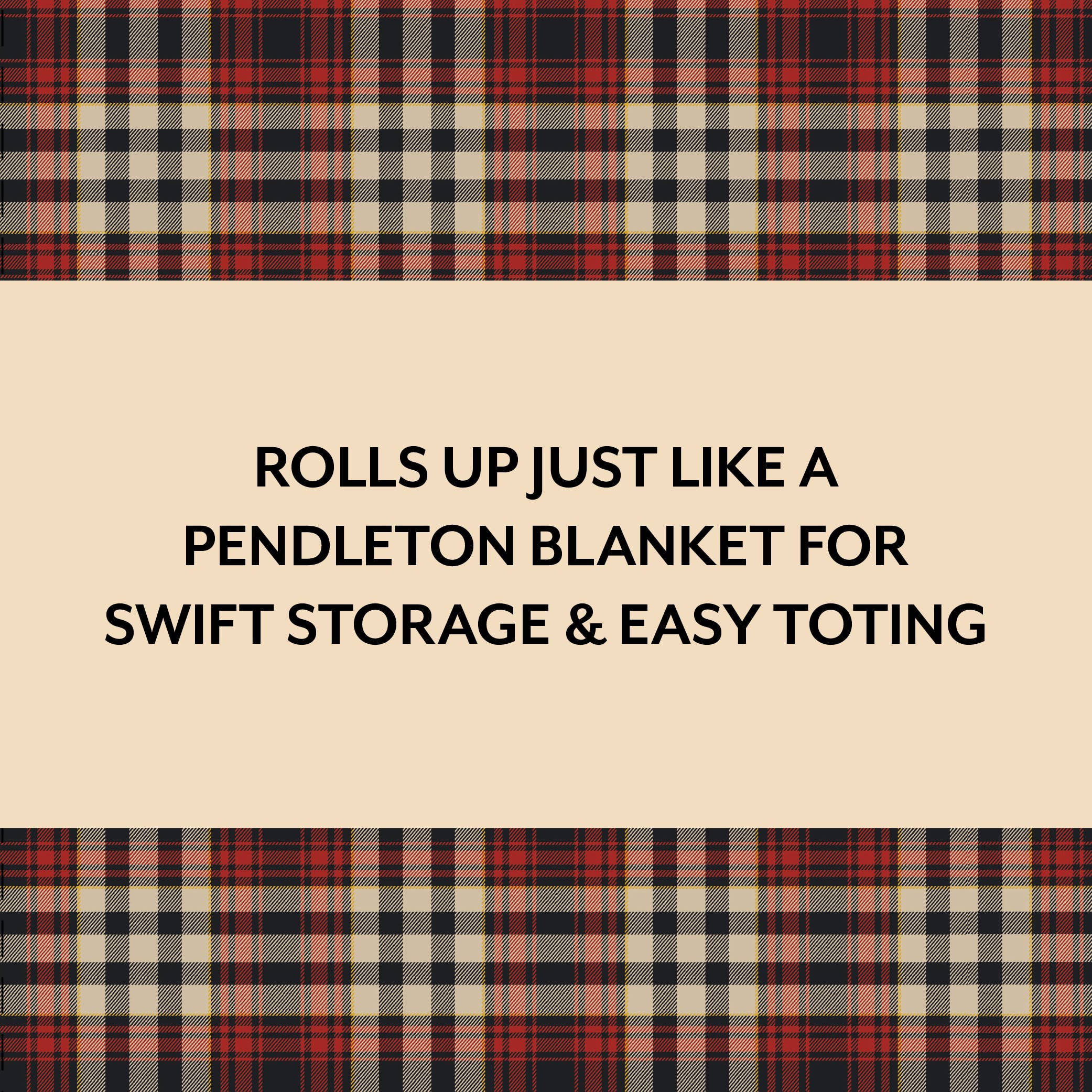 Pendleton Red Black Check Pattern Chess & Checkers