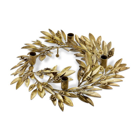 Botanical Wreath Taper Candle Holder