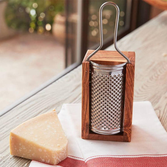 Italian Olivewood Box Cheese Grater