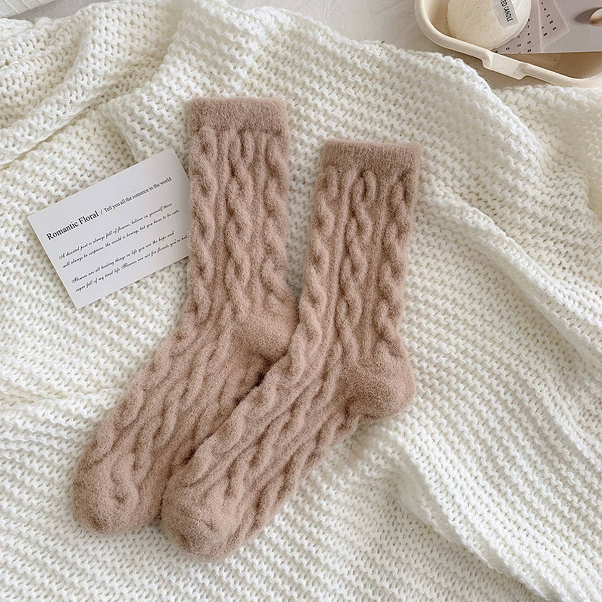 Plush Knit Fuzzy Socks