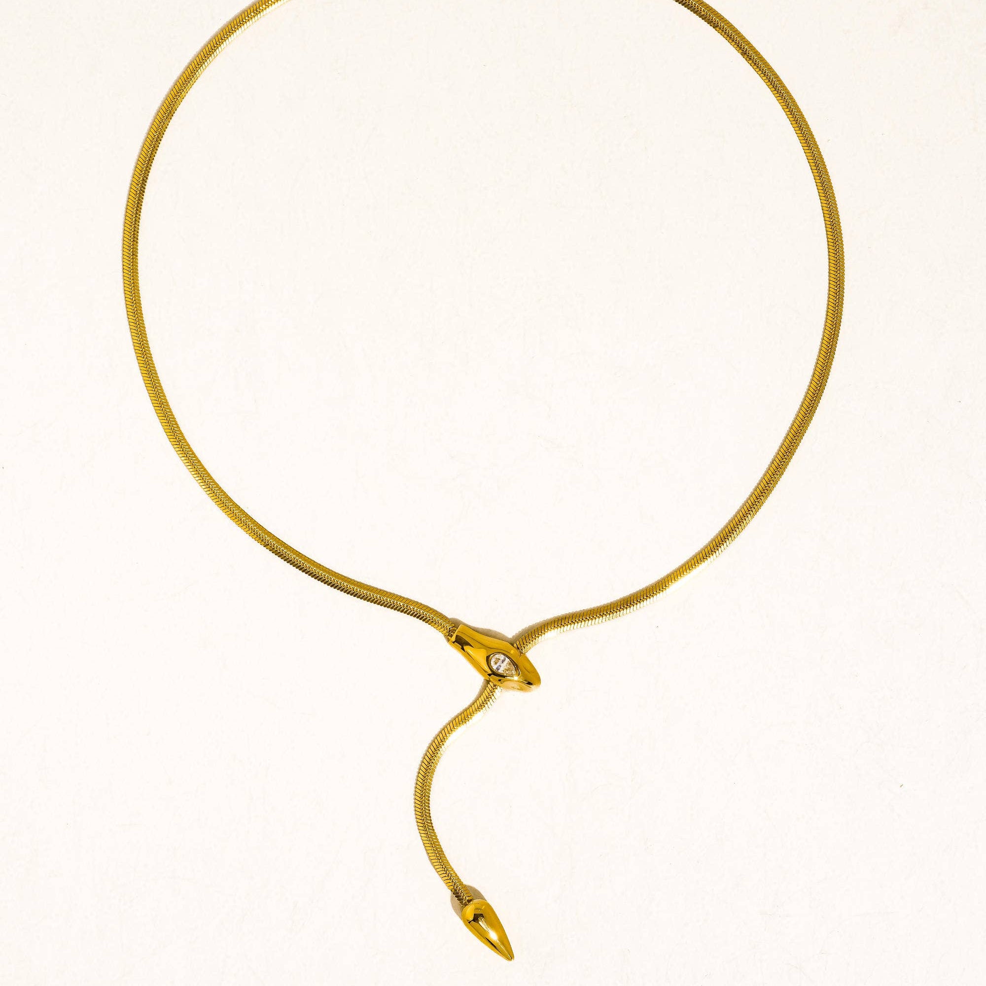 Gildora Serpent Lariat Necklace