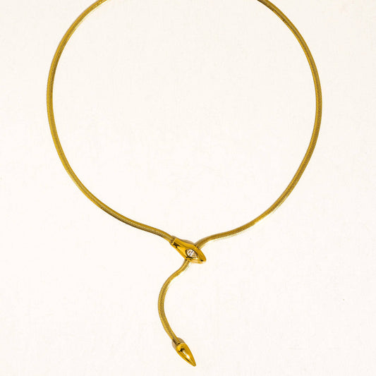 Gildora Serpent Lariat Necklace