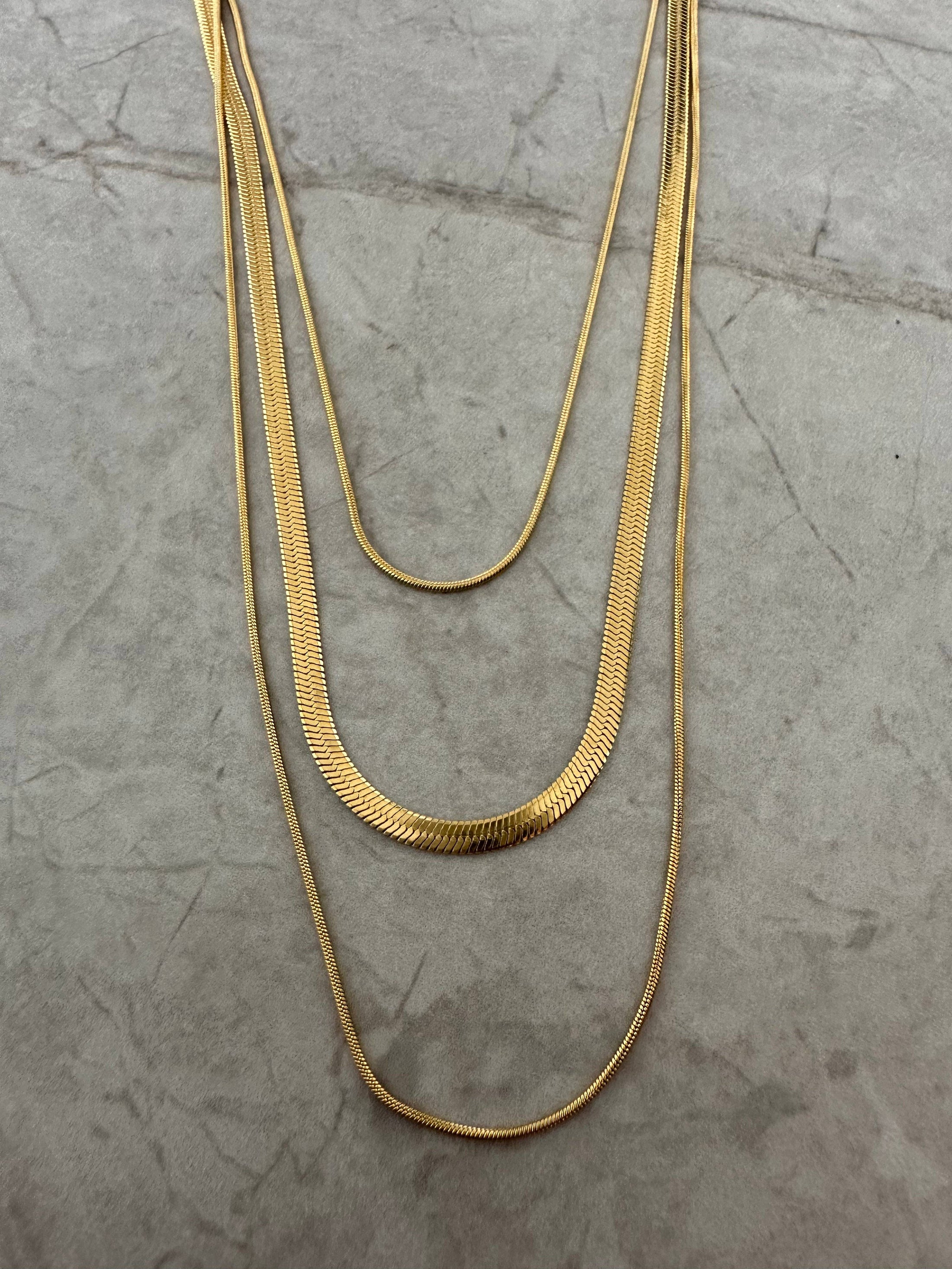 Triple Chain Necklace