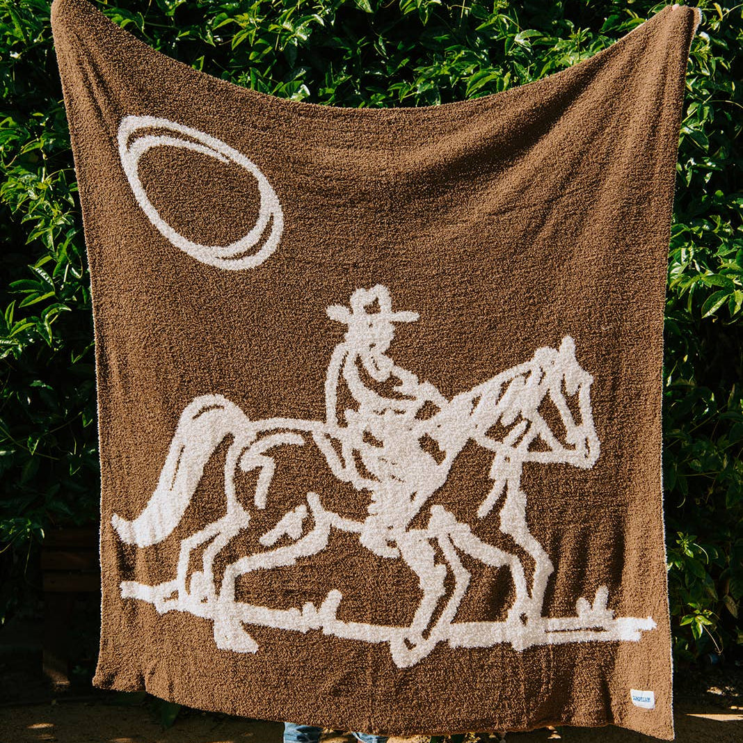 Drifter Plush Throw - Leather Brown