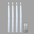 Load image into Gallery viewer, Battery Operated 3D Wick Flame Taper Candles with Remote
