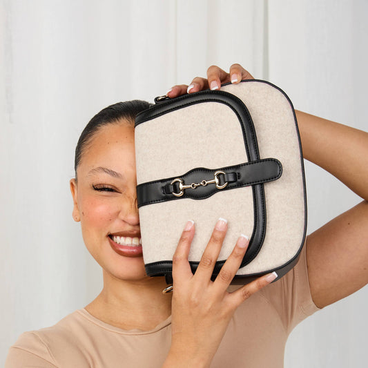 Vanna Woven Contrast Crossbody