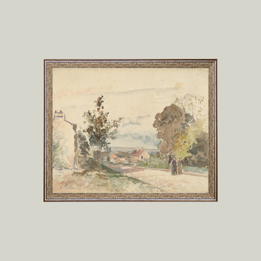 The Road From Versailles Framed Antique Art: 7x5