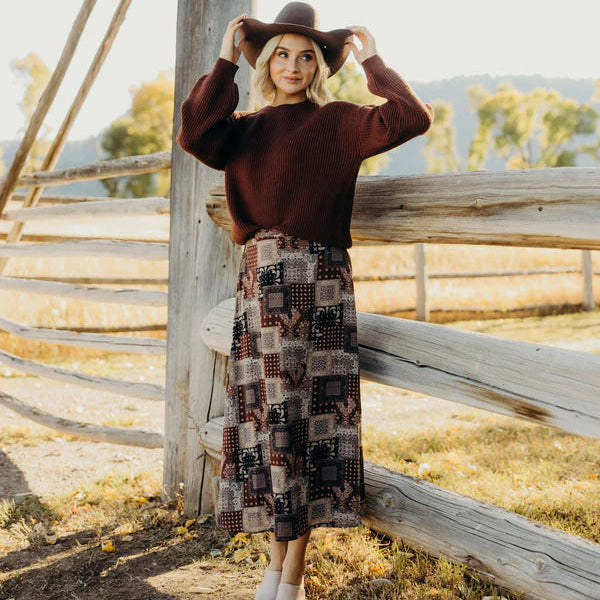 Bandana Maxi Skirt