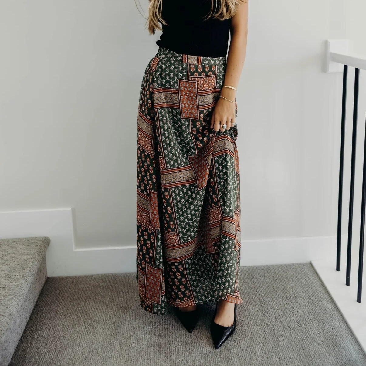 Tapestry Maxi Skirt