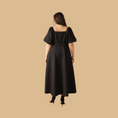 Load image into Gallery viewer, Black Textured Midi Dress
