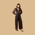 Load image into Gallery viewer, Micro Pleated Floral Jumpsuit
