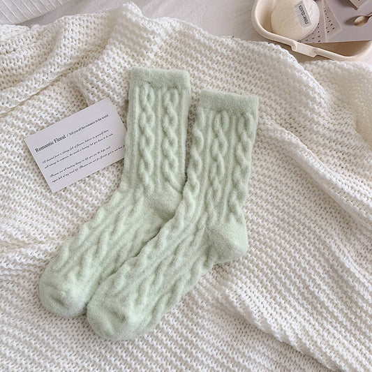 Plush Knit Fuzzy Socks