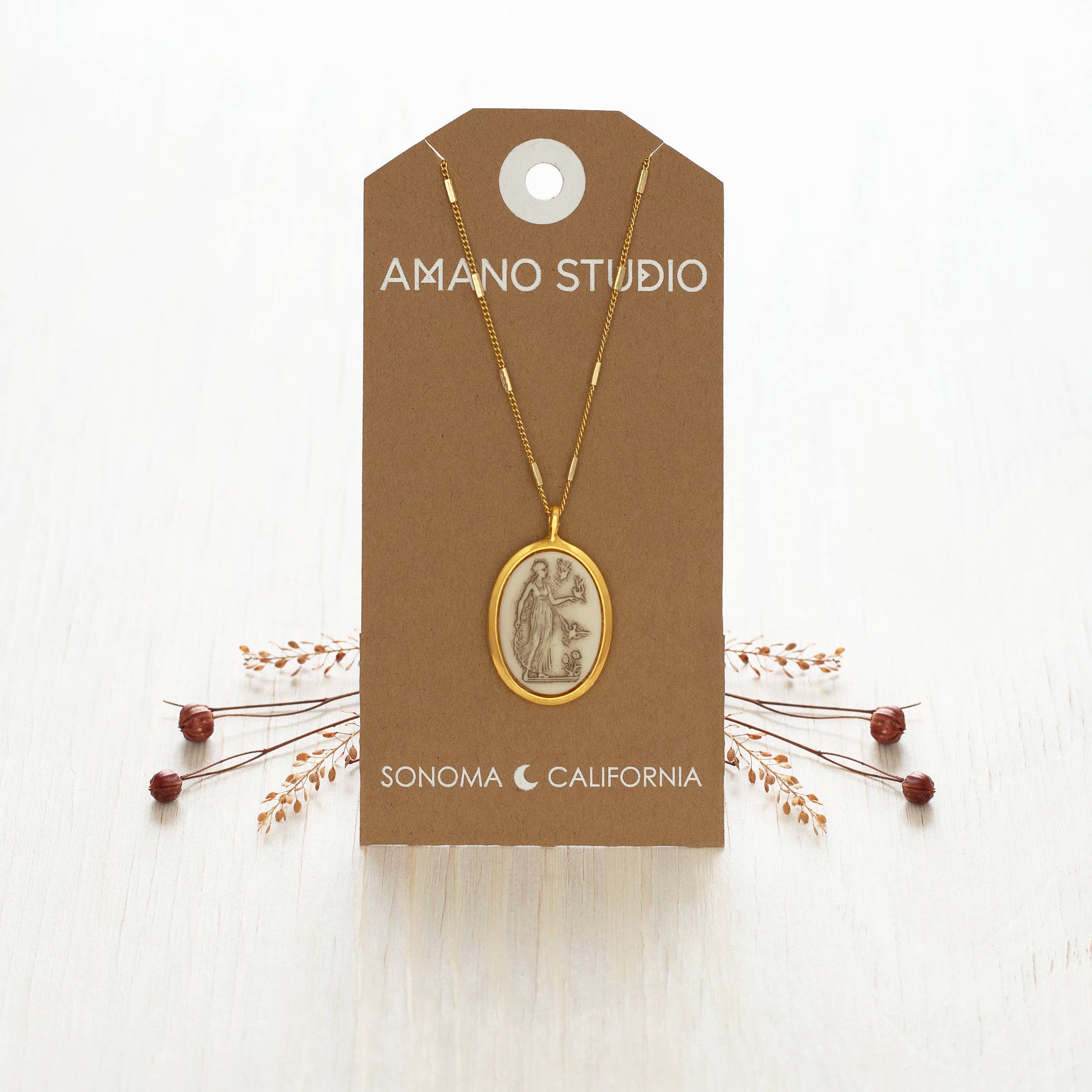 Aphrodite  Vintage Cameo Necklace