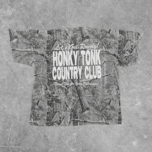 Honky Tonk Country Club, 90's Country Boxy Cotton TShirt