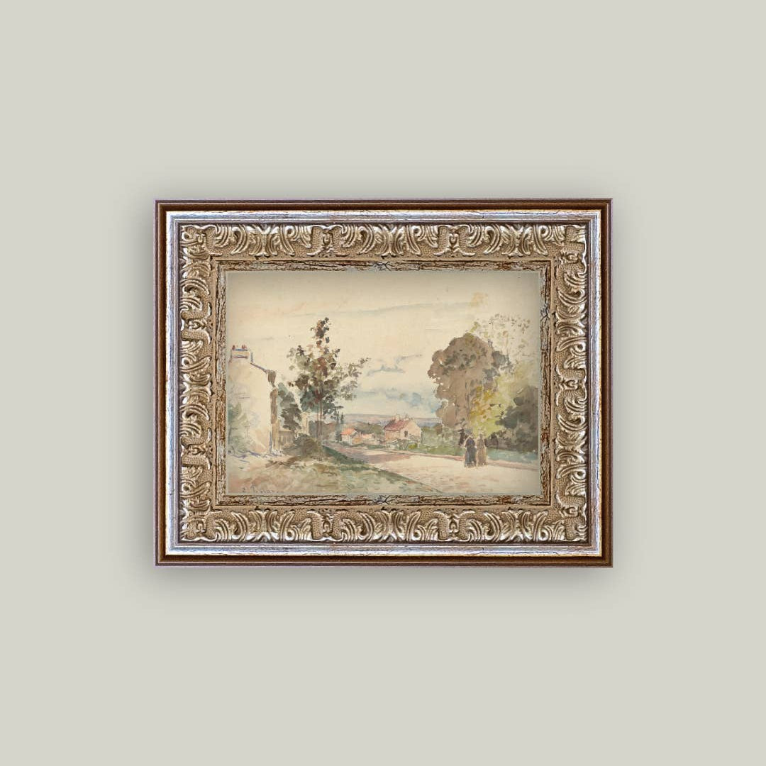 The Road From Versailles Framed Antique Art: 7x5