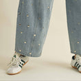 Load image into Gallery viewer, Scottie Studded Barrel Jean
