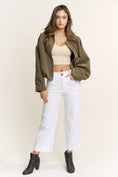 Load image into Gallery viewer, Suede Bomber Jacket
