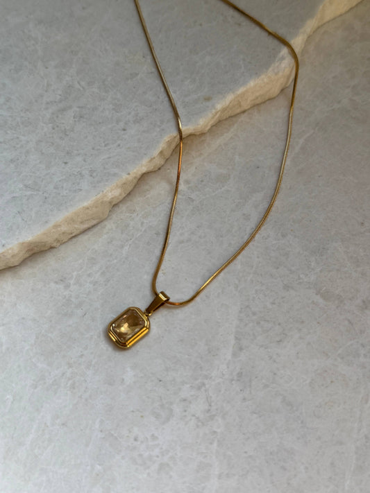 Champagne Pendant Necklace