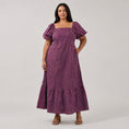 Load image into Gallery viewer, Xena Puff Sleeve Maxi Dress
