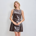 Load image into Gallery viewer, Faux Leather Mini Dress
