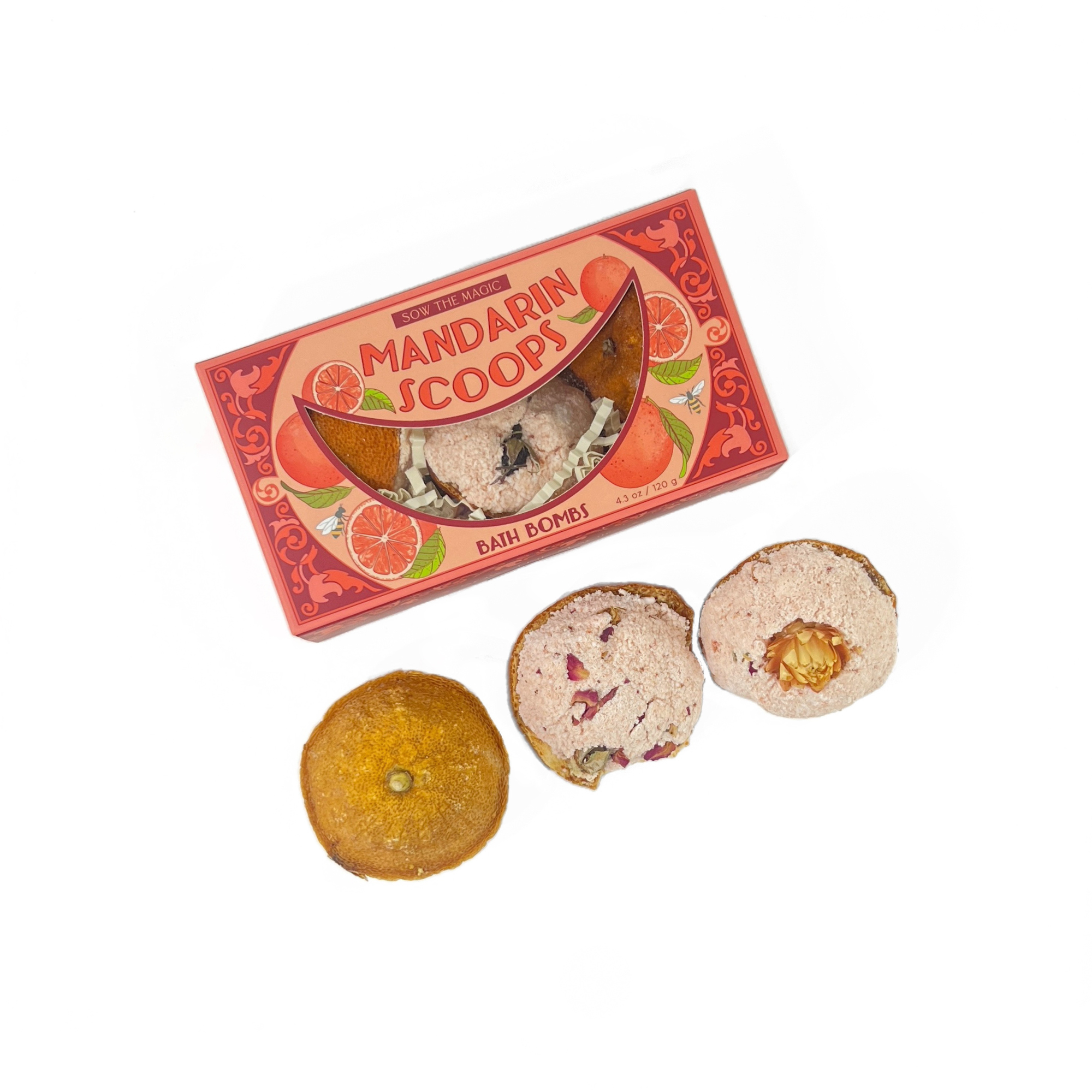 Mandarin Scoops Bath Bomb Gift Set