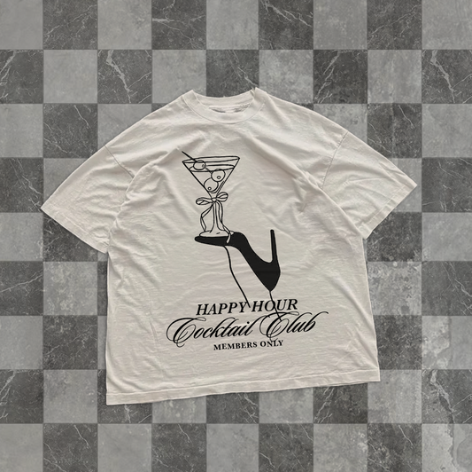 Happy Hour Cocktail Club Bows Trendy Moody Graphic T-Shirt