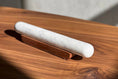 Load image into Gallery viewer, White Marble Rolling Pin and Wood Base
