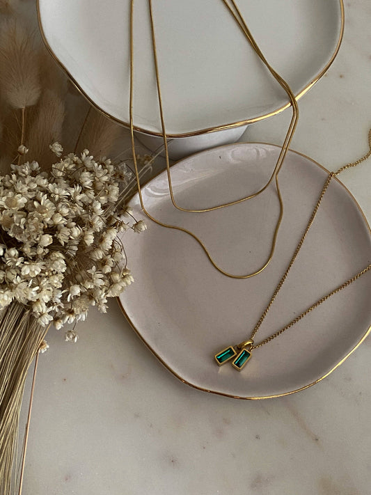 Emerald Pendant Necklace