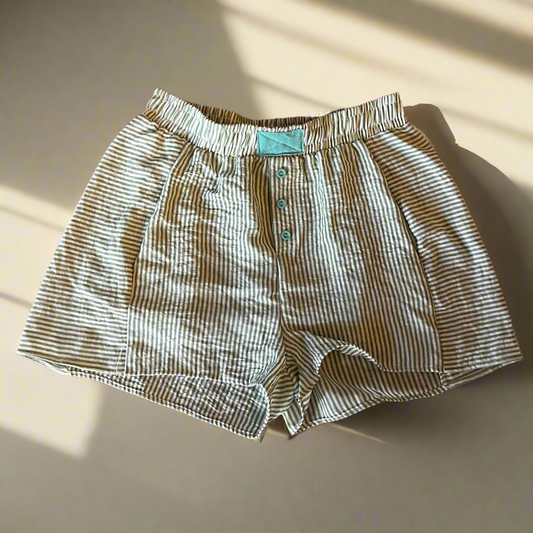 Sage Striped Boxer Short