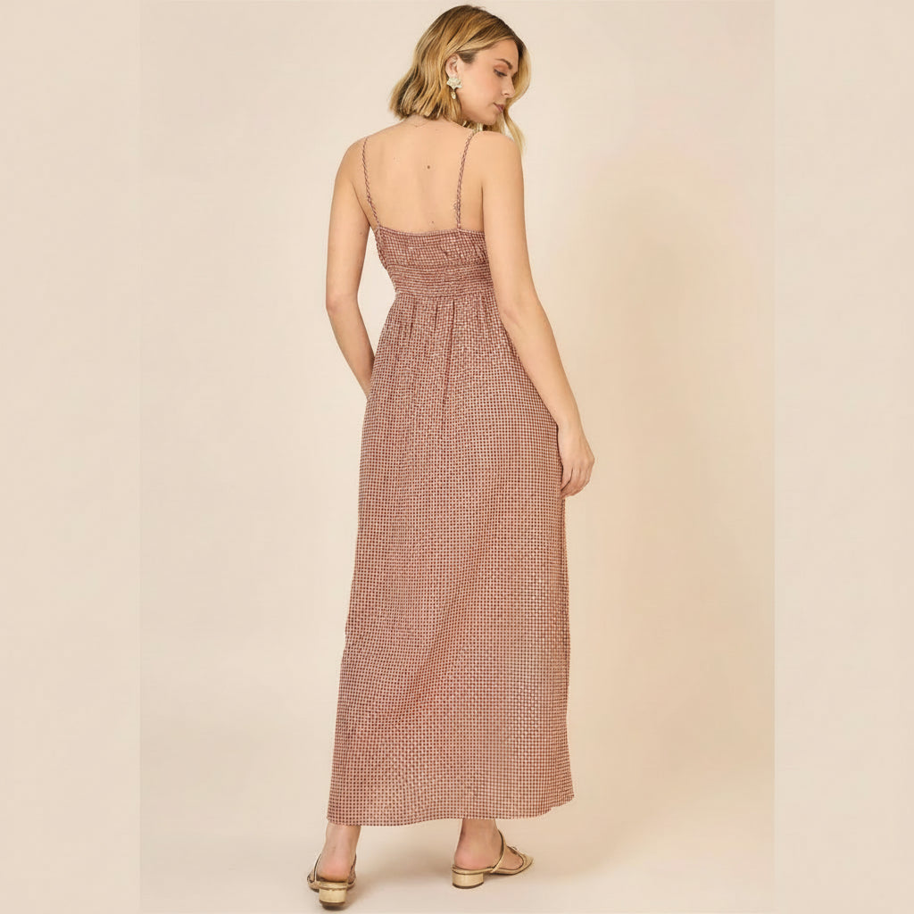 Meadow Gingham Maxi Dress