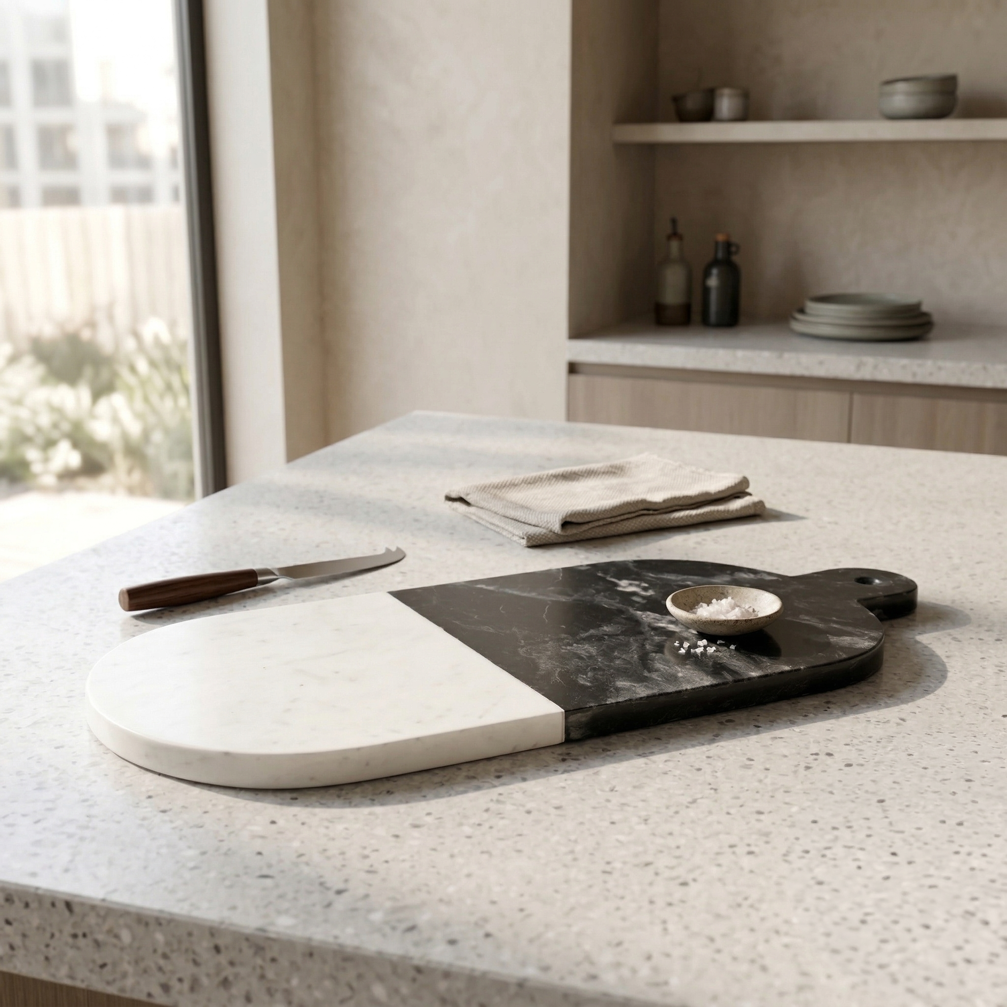 Black & White Marble Cheese Board
