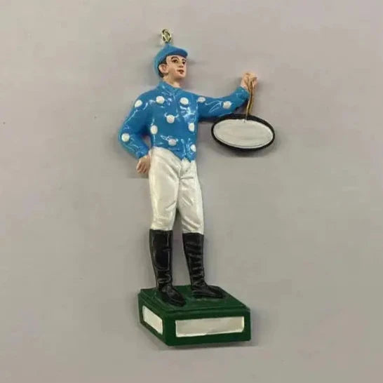 Jockey Ornament - Blue