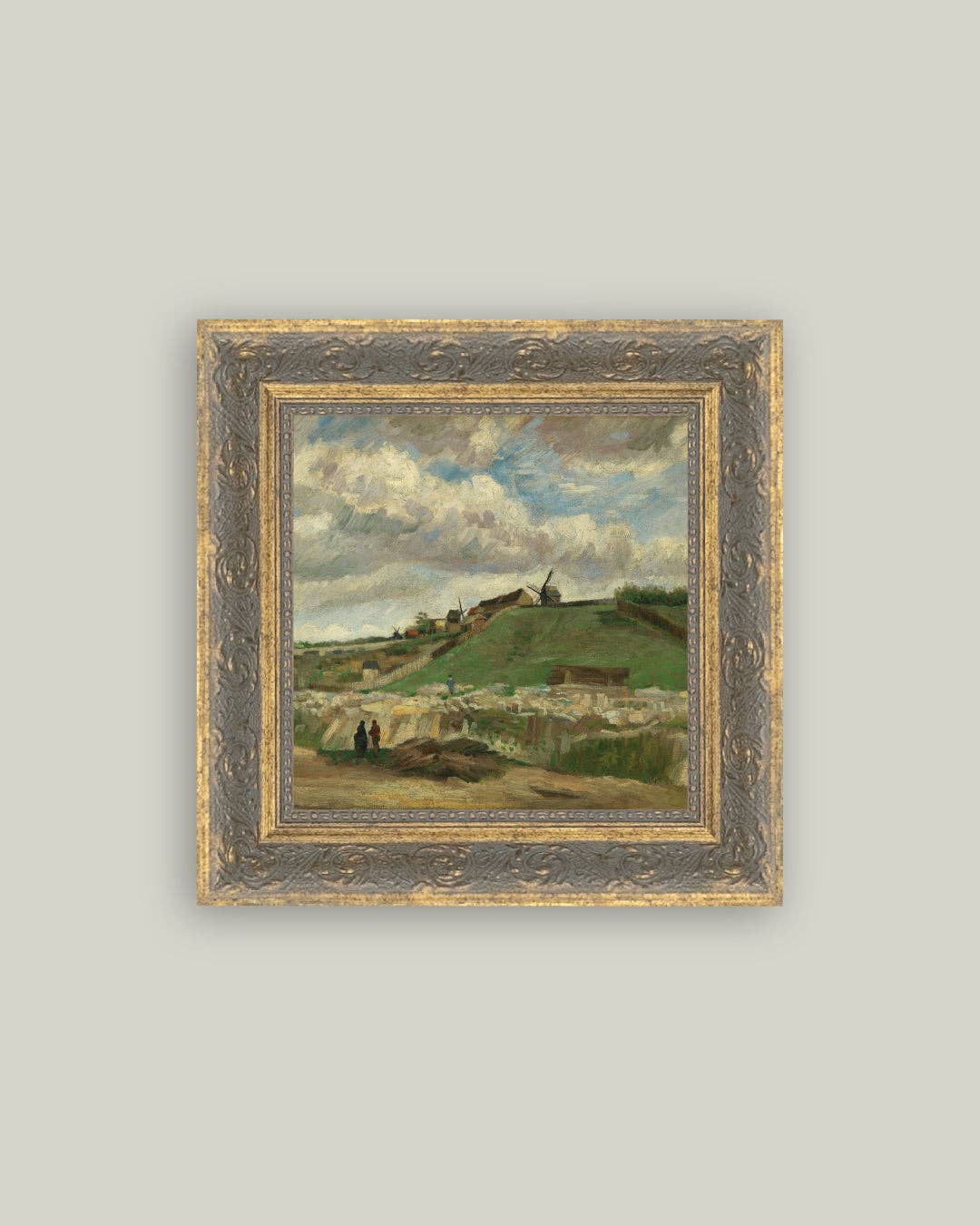 The Hill of Montmartre Framed Antique Art